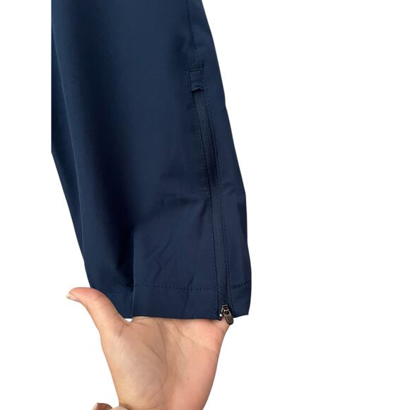 New Balance Blue Athletic Trackpants Pockets Performance Logo Blokecore Large - Picture 4 of 14